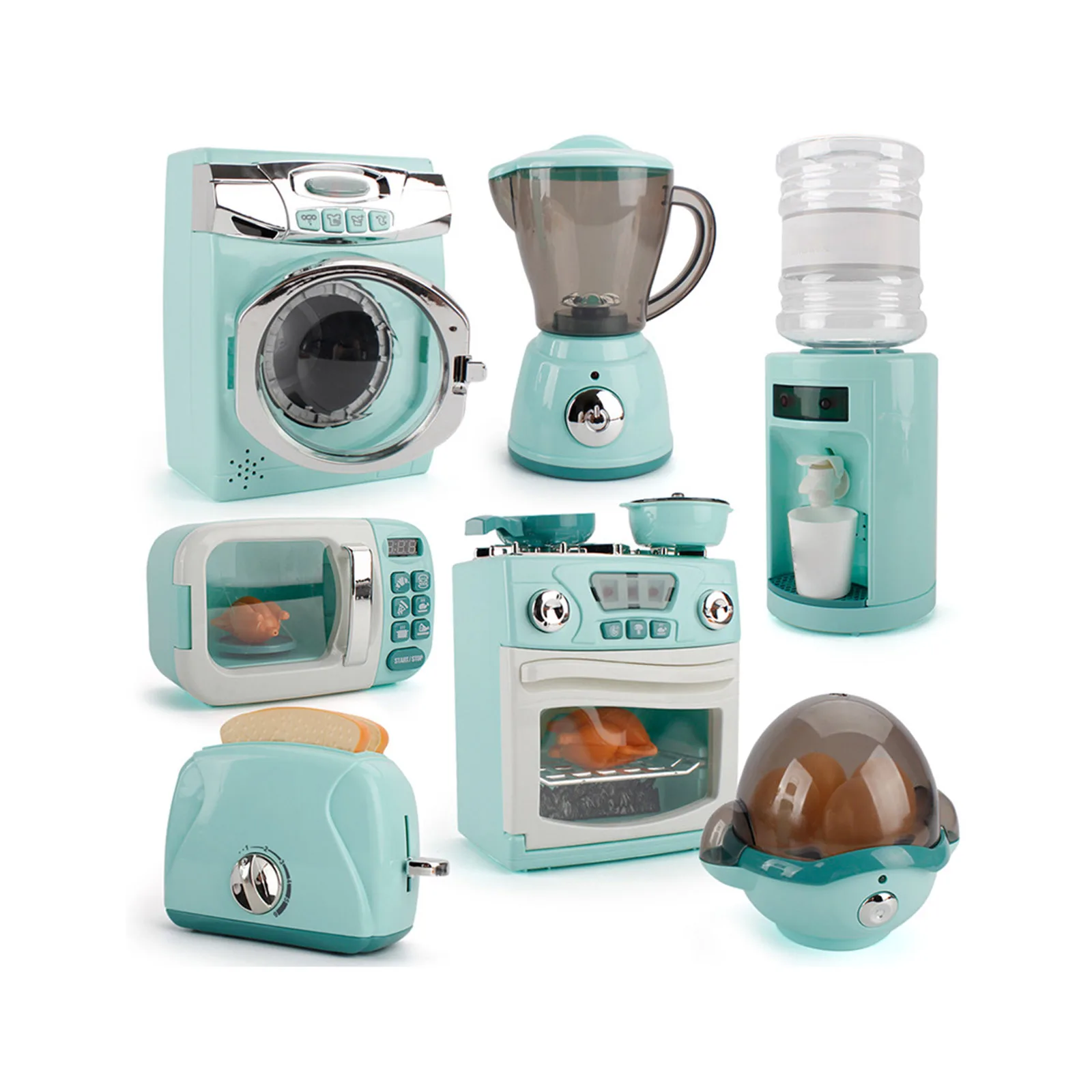 

Simulation Washing Machine Bread Maker Oven Microwave Children Kitchen Toy Girls Play House Role Play Interactive Toys Kids Gift