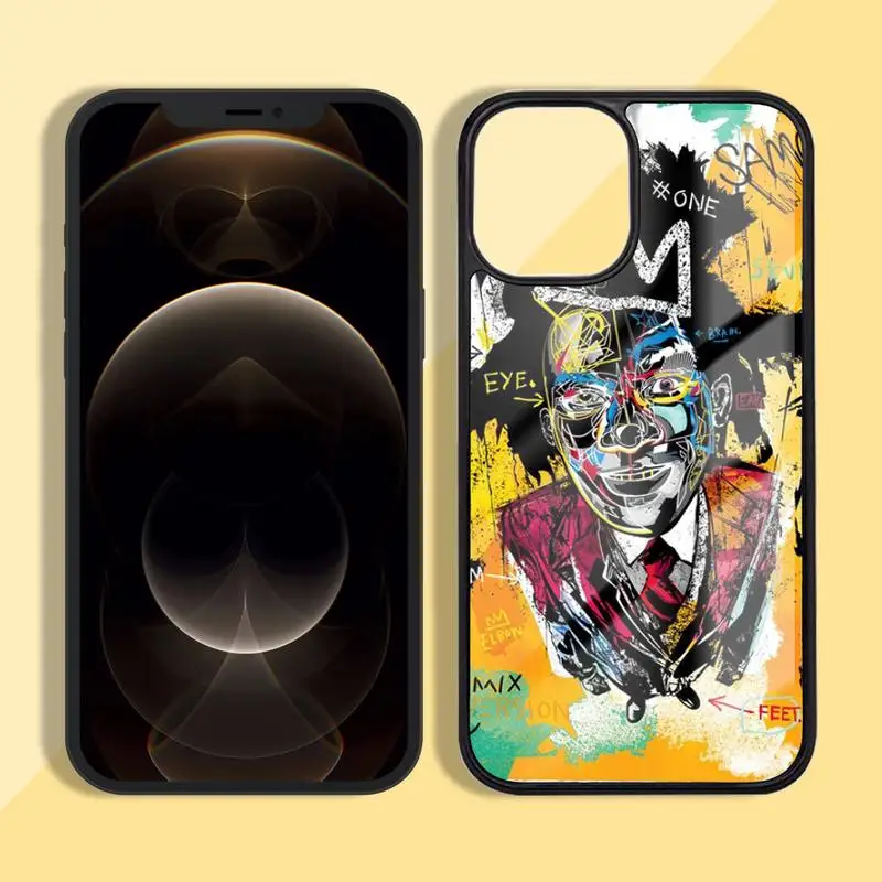 

Jean Michel Basquiat Phone Case Silicone TPU+PC For iPhone11 12 mini Pro MAX 7 8 Plus X XR XS Samsung S20 10 9 8 Plus ultra