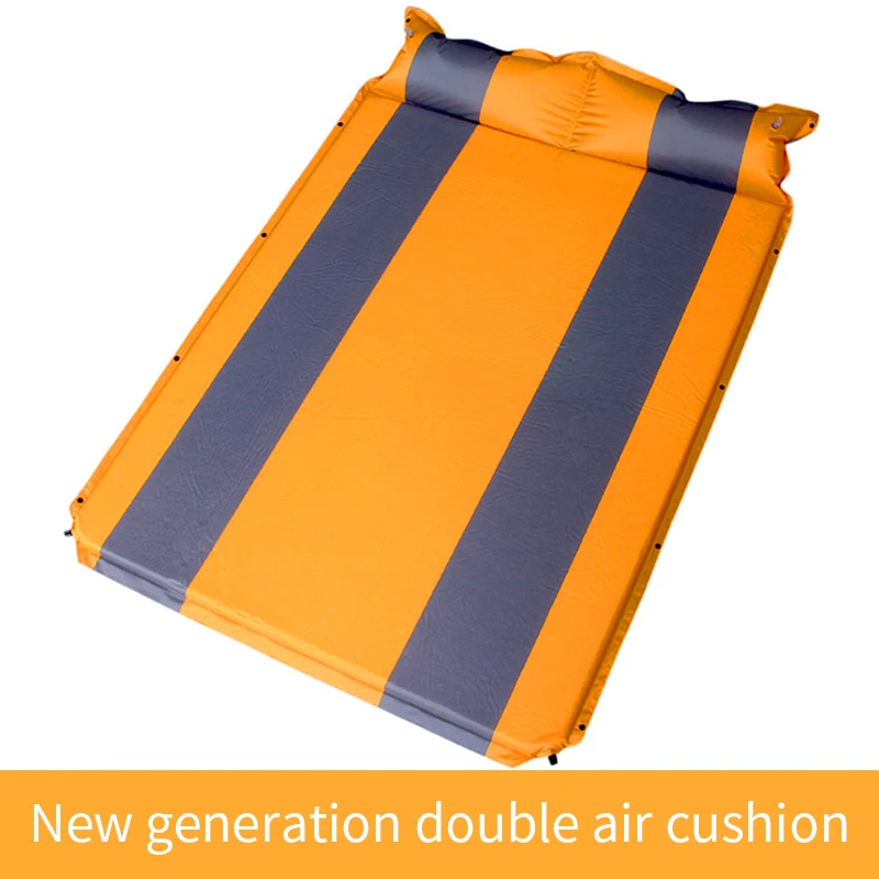 melhor Almofada De Dormir Auto-inflável Levoryeoudouble Para Acampar Com Travesseiros Anexados Almofada De Dormir Para Mochila Caminhada