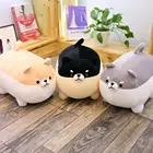 4050 см Kawaii Angry жира Косплей Shiba Лисья Секретная служба (Inu собака плюшевая игрушка корги чай мягкие Животные милые средства ухода за кожей шеи рождественский подарок для детей на День Святого Валентина подарок