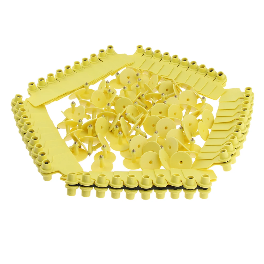 100 шт. свиней корова Ушная бирка для крупного рогатого скота свободная латунных