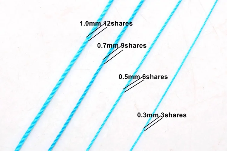 1roll/lot 0.3/0.5/0.7/1.0MM Mixed multicolor options Nylon Thread line/wire/rope choker earrings Bracelet necklace jewelry makin