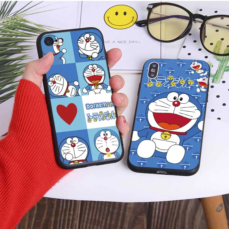 Cute cartoon Doraemon Phone Case For iPhone 11 Pro Max 2019 Soft silicone Cover |