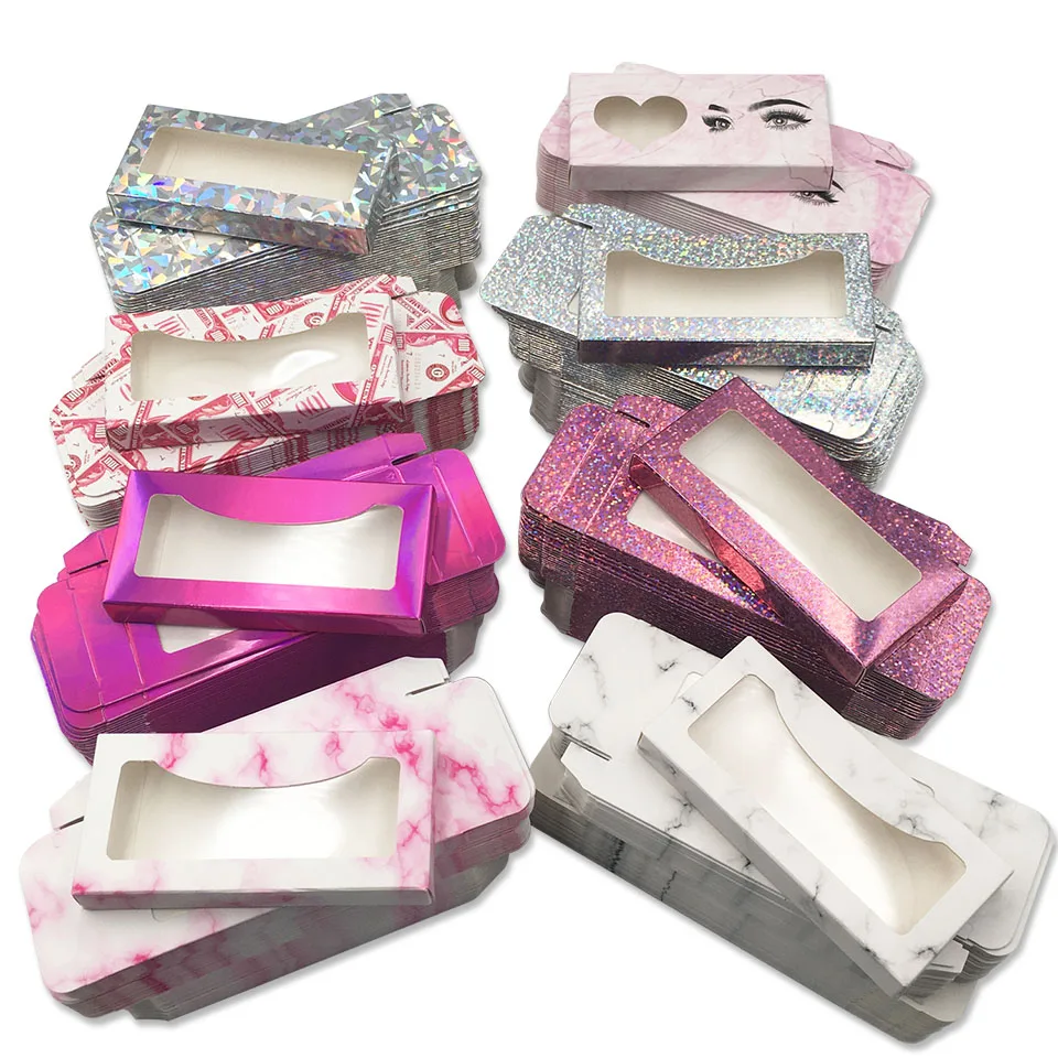 Eyelash Box Wholesale 25MM Packing Can Custom Logo Burst 9 Kinds Of Color box lashes Boxes | Красота и здоровье