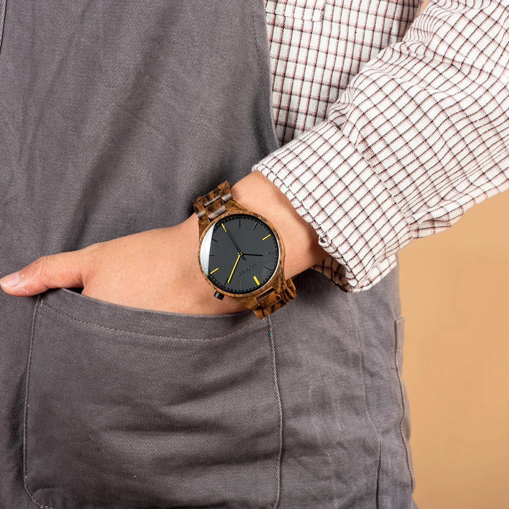 Relogio Masculino BOBO BIRD деревянные часы для мужчин Топ люксовый бренд наручные часы Мужские часы в деревянной подарочной коробке Отличные Подарки для него OEM