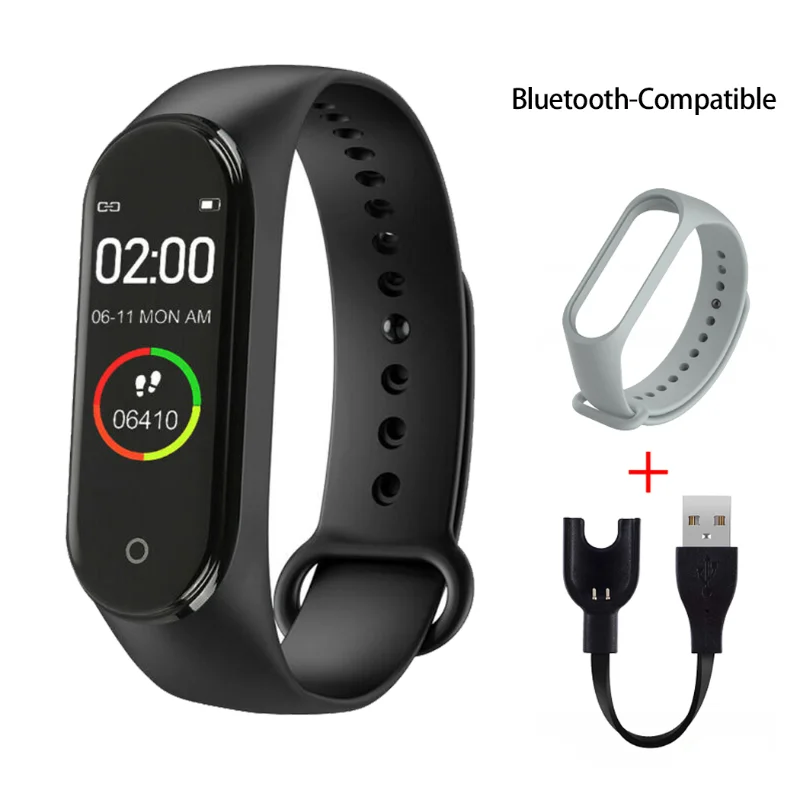 

Wristwatch Fitness M4 Color Screen Smart Sport Bracelet Activity Running Tracker Heart Rate For Children Men Women Watch Hours