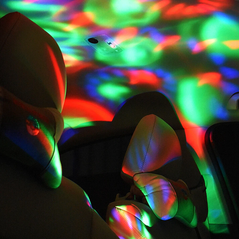 Mini Multi Color USB LED Car Interior Lighting Kit Atmosphere Light Neon Colorful Lamps Interesting Portable Accessories |