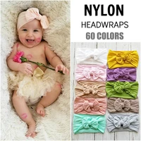 2021 bowknot baby headband for girls baby newborn baby girl elastic hair bands comfortable nylon baby hair accessories