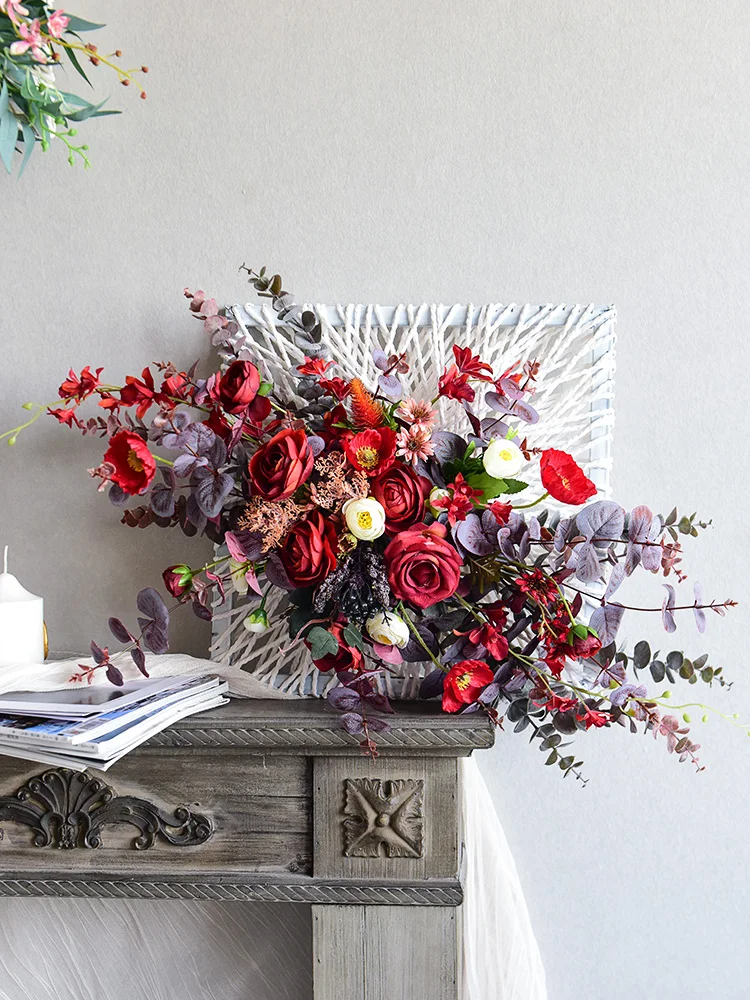 Декор для дома искусственная Роза фоторамка имитация цветов украшение настенная