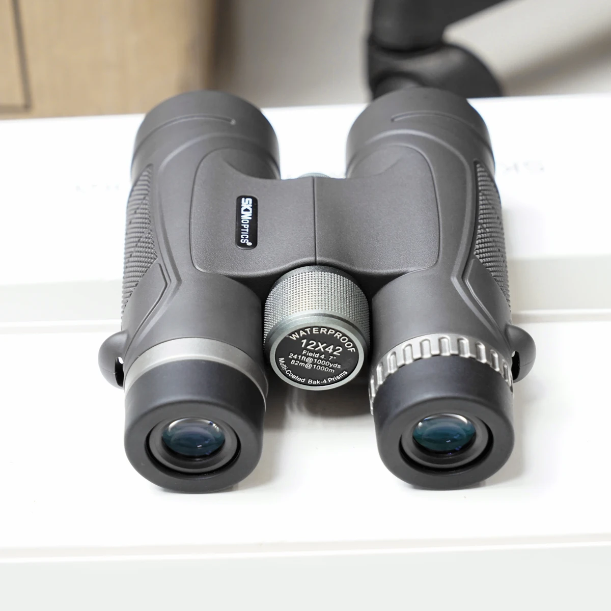 SKWoptics 12x42 бинокль наблюдение за птицами, охота с фазовым покрытием Водонепроницаемый Bak4, Fogproof
