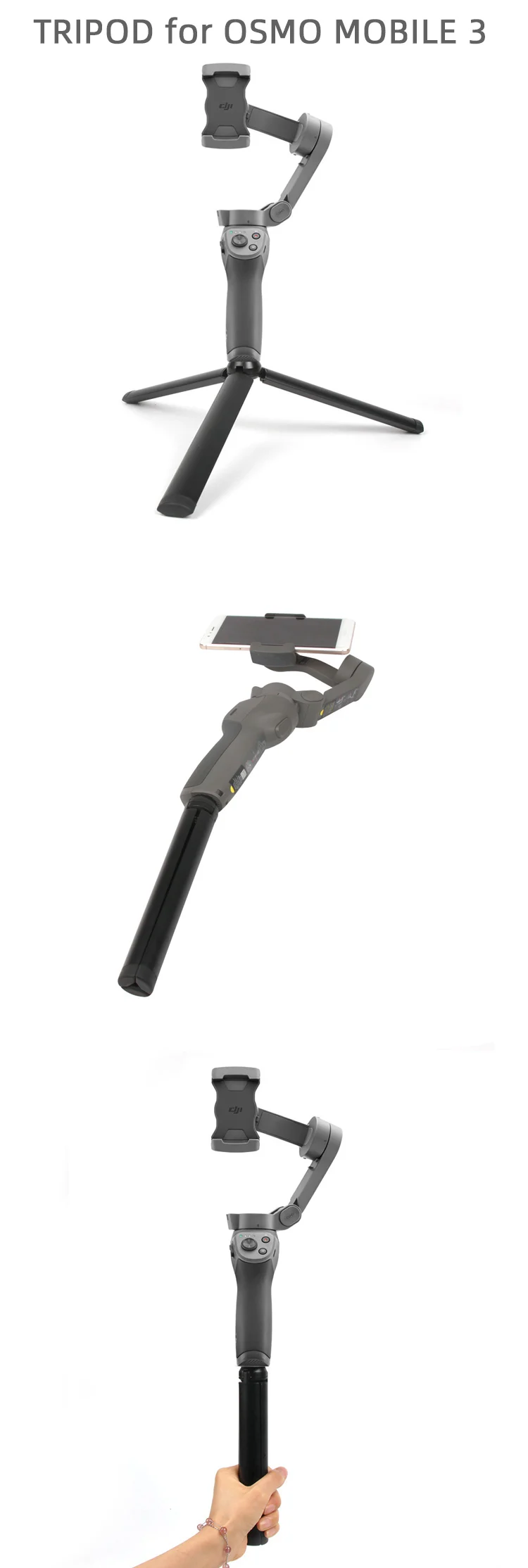 Для Osmo Mobile 3 штатив подставка для DJI OSMO Mobile 3 2 мини Настольный Штатив Zhiyun Smooth 4 ручные стабилизаторы аксессуары для камеры