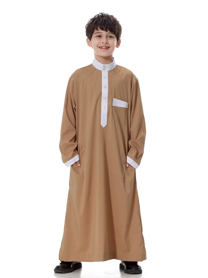 Muslim Men's Clothing Robes Eid Worship Service Middle East Ramadan Sets Jubba Thobe Islamic Abaya Jilbab Moslem Shirt Pants