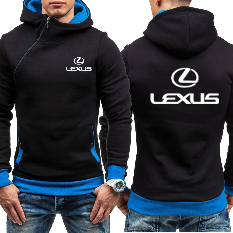 

2021 Men Hoodies Lexus Car Logo Print Casual HipHop Harajuku Long Sleeve Fleece warm Hooded Sweatshirts Mens zipper clothing