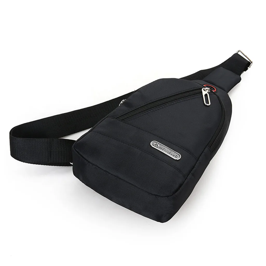 

Men Fashion Chest Bag Casual Messenger Waterproof Crossbody Bag Classic Solid Color Handbag Outdoor Sport Single Should Bags