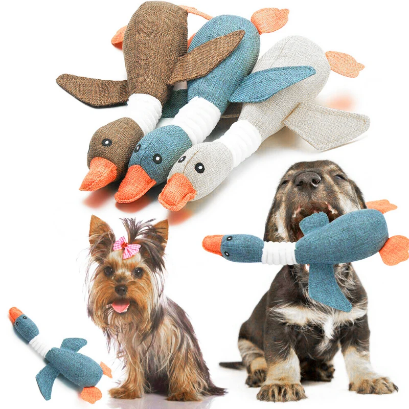 

Игрушка-пищалка для собак, дикая гусиная игрушка, чистящие зубы, для щенков, товары для тренировок, аксессуары для собак, 30 см