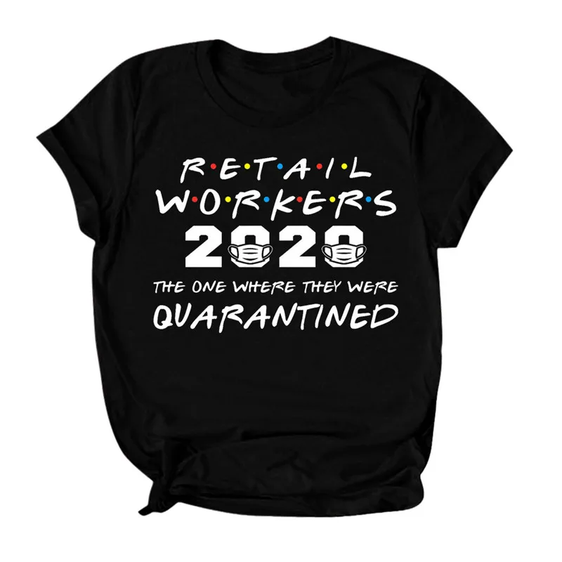 Футболка женская с коротким рукавом и забавным принтом букв | Женская одежда