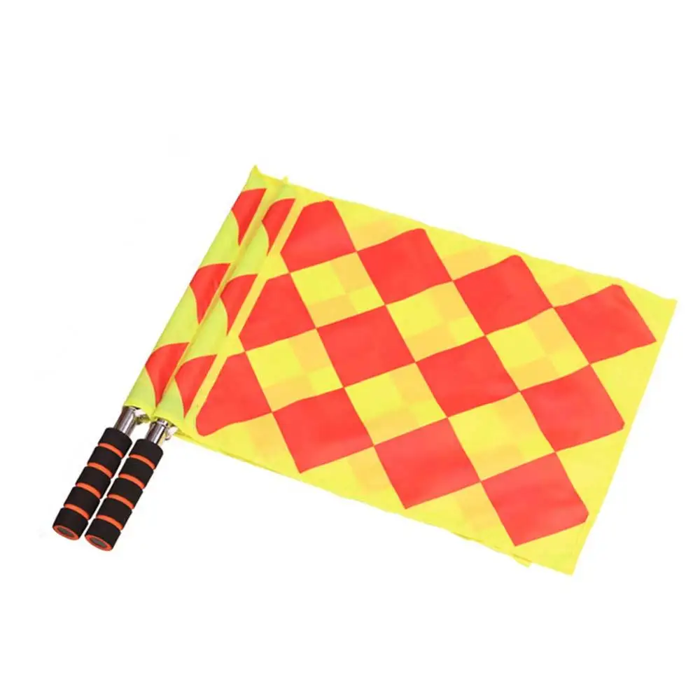 1pcs Soccer Referee Flag Track Field Cloth Equipment Match Competition Football Accessories | Спорт и развлечения