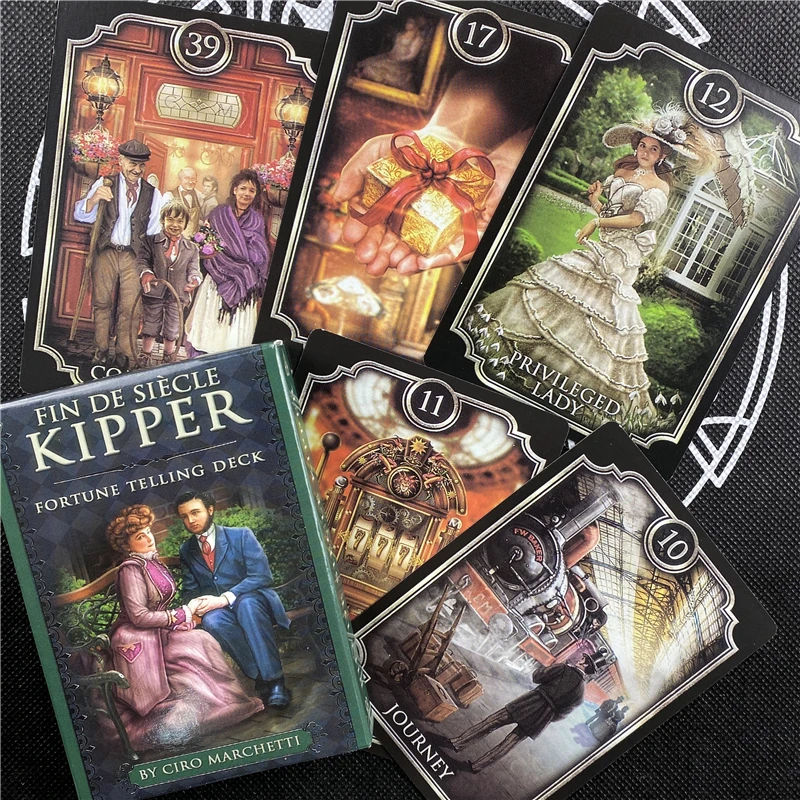 Tarot FIN DE SIECLE KIPPER карты с изображением ораклов настольная игра|Настольные игры| |