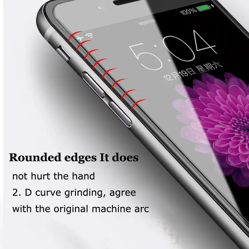 Защитная пленка для экрана из закаленного стекла 9H iphone Xs Max XR X 8 4 4s 5 6 6s 7 7s plus чехол