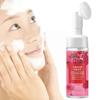 remove face blackhead mousse refreshing oil control makeup pores pomegranate shrink rose cleanser moisturizing foami m1a7 k1n0