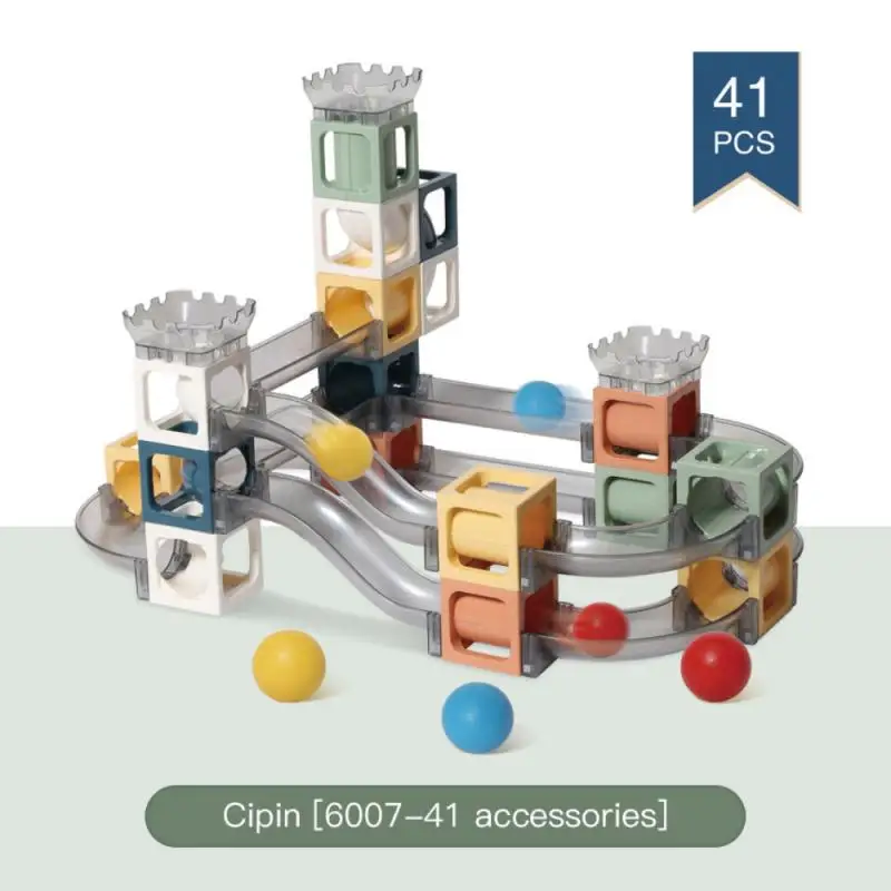 

New 3D Assembly Magnetic Building Blocks Kid Colorful Educational Toys Scroll Gravity Ball Track Assembly Children Day Gifts Set