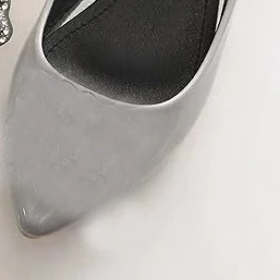 gray pu pointed toe Туфли на плоской подошве с украшением в виде кристаллов, стразы, цветы; замшевые, сатиновые туфли из искусственной кожи; цвет на заказ; большие размеры 43; вечерние туфли - Цвет: gray pu pointed toe