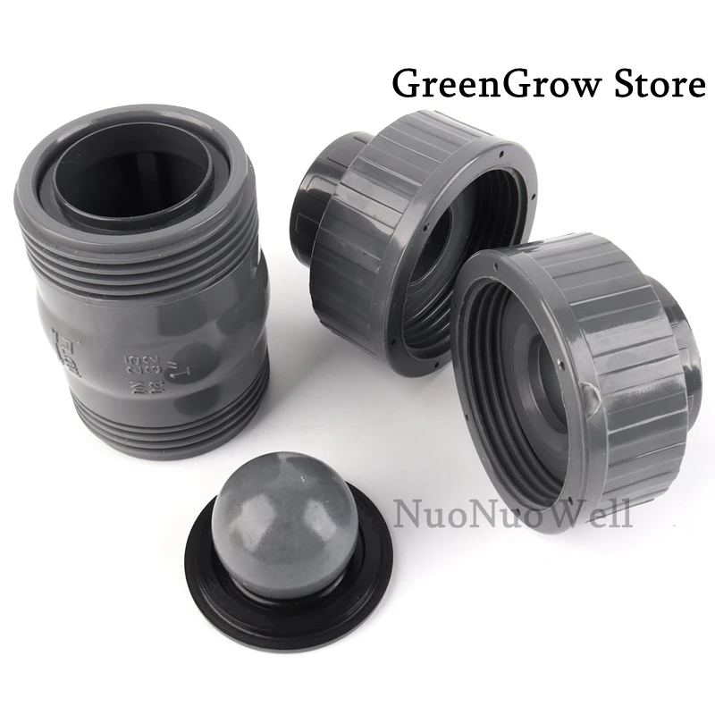1 шт. 20 ~ 63 мм Высококачественный ПВХ контрольный клапан садовые соединители для
