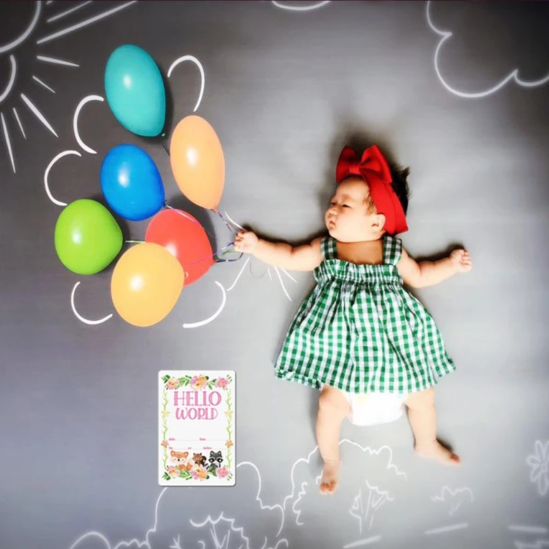 

12 x Детские Фото, открытки для детского праздника, унисекс, для мальчиков и девочек, с памятью, ориентировочная модель, стиль бохо, пол, нейтра...