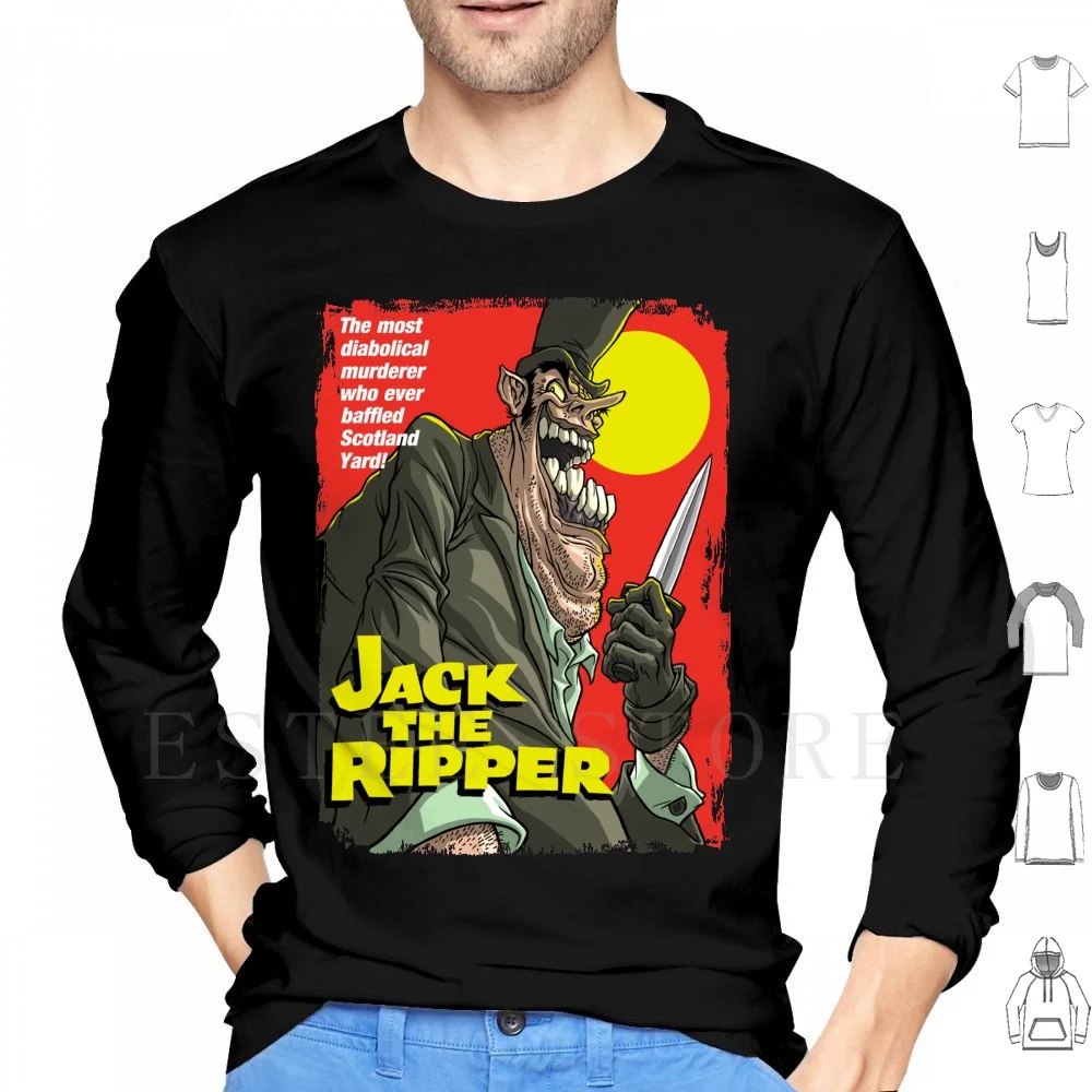 

Jack The Ripper Hoodie Long Sleeve Jack The Ripper Horror Murder Death Killer Movie Phil Postma Factory