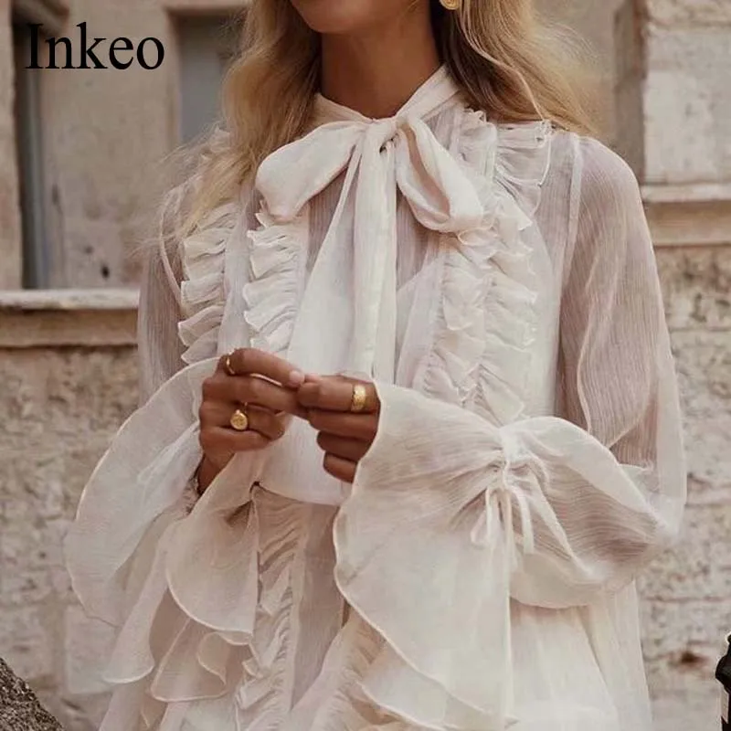 Женское шифоновое платье с бантом бежевое ТРАПЕЦИЕВИДНОЕ мини-платье длинным