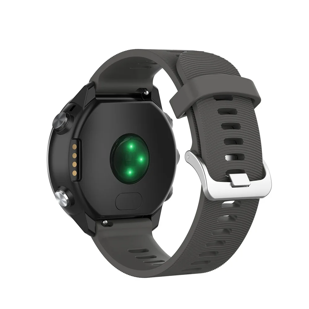 20 мм спортивный силиконовый ремешок для Garmin Forerunner 245 245 м 645 Vivoactive 3 Смарт-часы цветной браслет LEZ