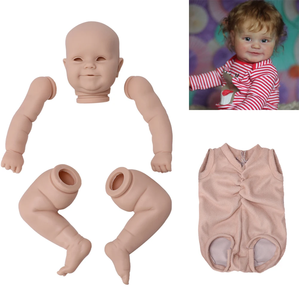 20 дюймов 51 см Reborn Baby Doll Мэдди пустой комплект реалистичные новорожденных ткань средства ухода за кожей DIY Reborn Bebe Запчасти Неокрашенный комплект - изображение