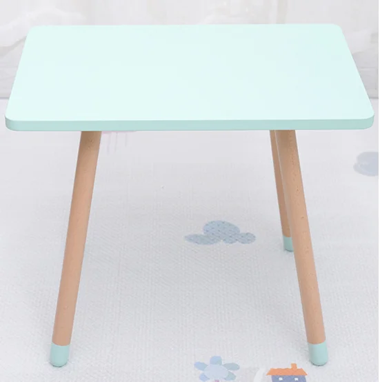 12.table 60x40x50cm Стол для учебы детская комната Детский игровой стол и стул из цельного дерева детский стол и стул детская мебель обеденный стол - Цвет: 12.table 60x40x50cm