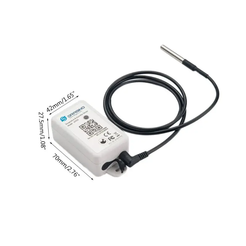 

LHT65 LoRaWAN Temperature & Humidity Sensor SHT20 DS18B20 with 2400mAh Battery