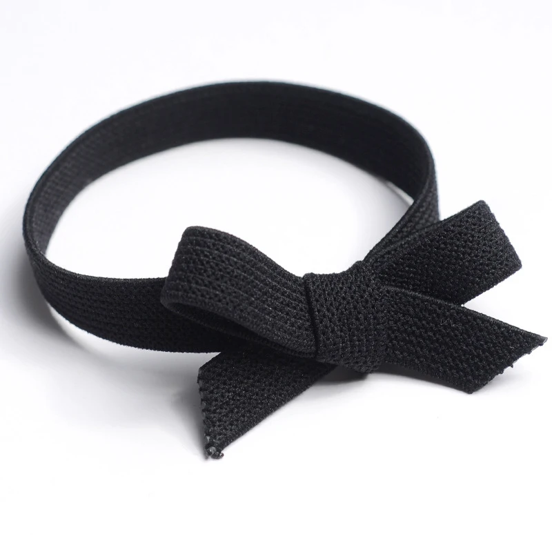 1 шт. высокая эластичная резинка для волос с бантом женщин и девочек одноцветные