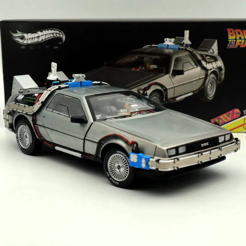 Масштаб 1/18 для горячего Назад в будущее машина времени Ultimate Elite Edition BCJ97 модели