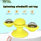 Портативная Интерактивная ветряная мельница, игрушка для кошек, ветряная мельница, щетка для шерсти от царапин, уход за волосами, линяющая Массажная присоска, кошачья мята, игрушки для кошек