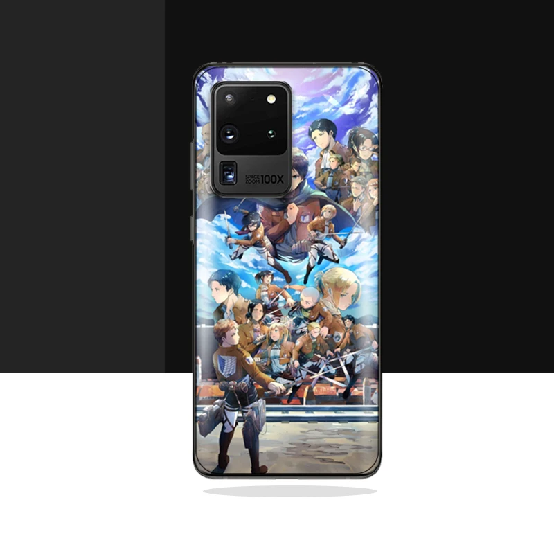 

Attack On Titan Anime Role Description Phone Case For Samsung Galaxy S21 S20 Lite Plus Ultra S10E S10 S9 S8 Shockproof