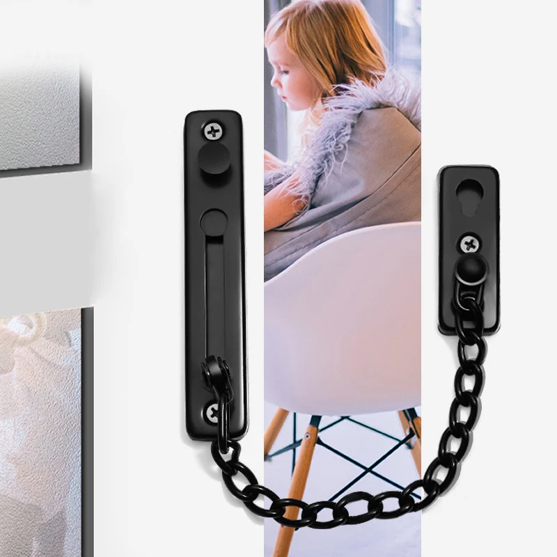 304 нержавеющая сталь Противоугонная дверная цепь замок для домашней