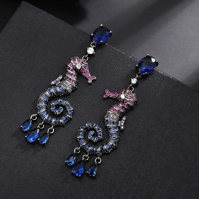 Серьги-подвески S925 для женщин новинка серьги-подвески в форме гиппокампа