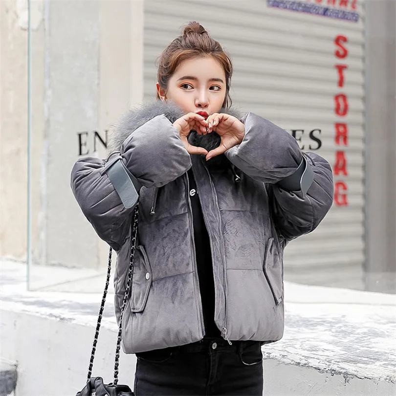 Зимняя женская куртка новинка 2019 пальто парка с воротником из искусственного