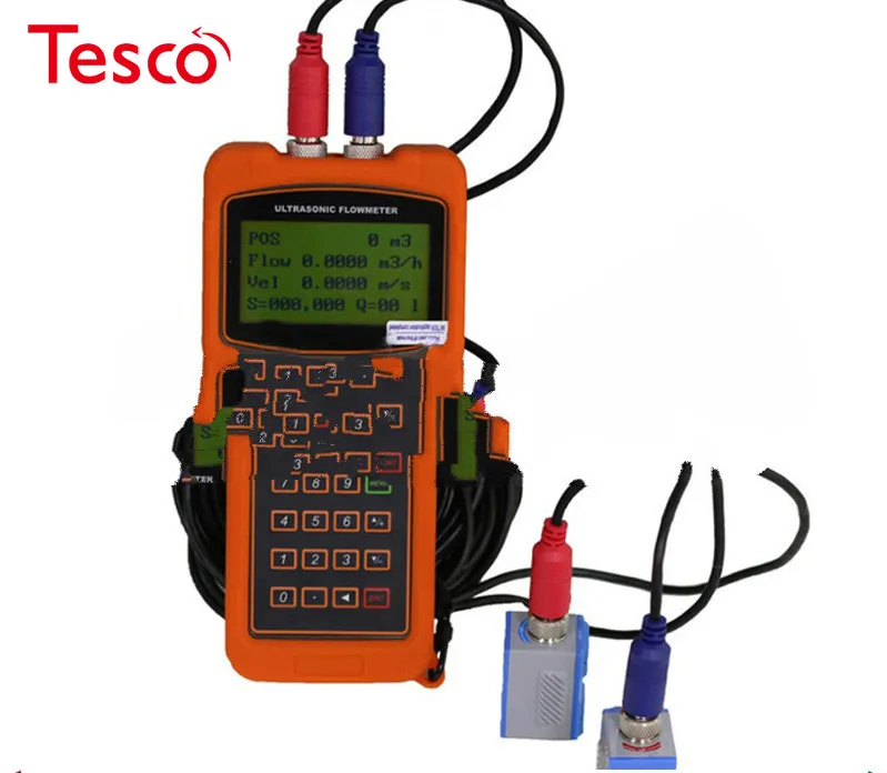 

Portable Liquid Ultrasonic Flow Meter TUF-2000H DN15mm-DN100mm TS-2 Transducer Digital Flowmeters TUF2000H
