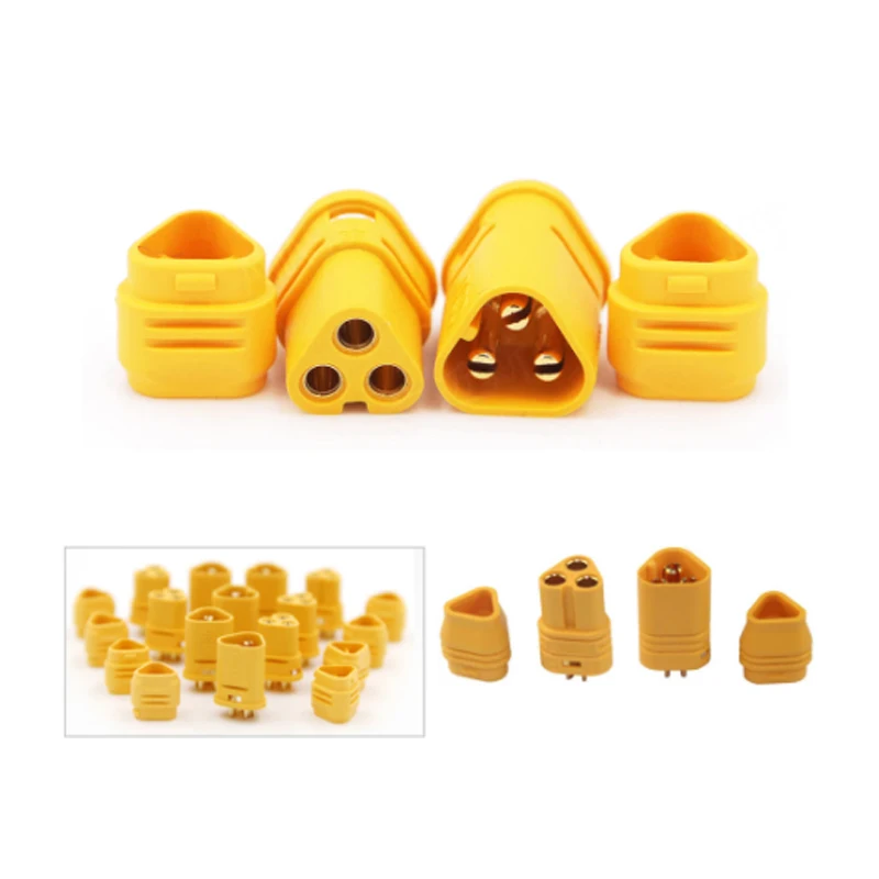 5 пар AMASS MT30 2 мм 3-контактный разъем/разъем двигателя/комплект штекеров для радиоуправляемой батареи Lipo модели квадрокоптера мультикоптера