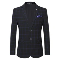 jackets jacket suit man formal mens suits four seasons new plaid trim button door pocket trim in three colors s 5xl solid color