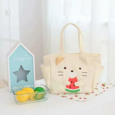 Мультяшный милый студенческий переносной тоут Sumikko Gurashi из аниме сумки для еды и