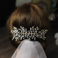 hp056 retro wedding bridal headpiece beads crystal rhinestone bridesmaid hair comb women pageant birthday gift accessories
