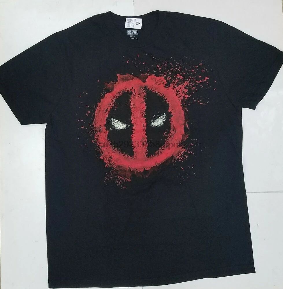 Mad Engine Deadpool Splash Icon Logo Men T-Shirt LT. XLT. 2XLT.3XLT. 5XLT | Мужская одежда