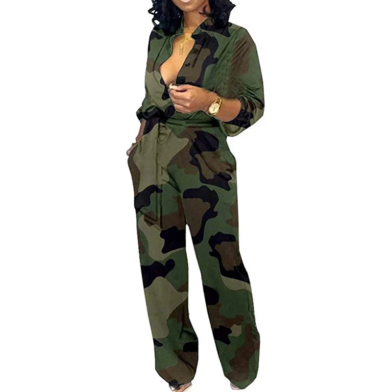 Сексуальный женский комбинезон с глубоким v-образным вырезом высокой талией