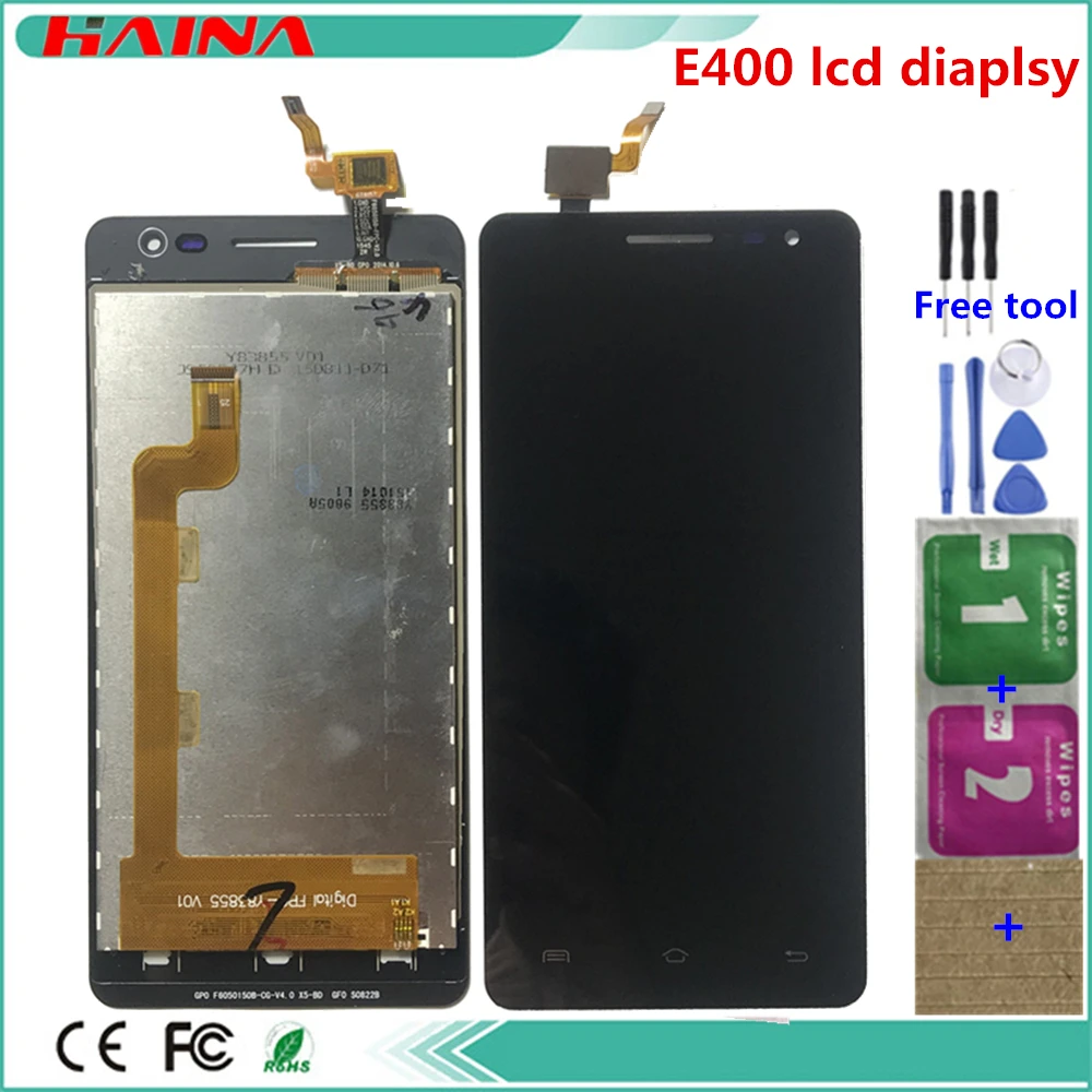 Для Senseit E400 ЖК дисплей кодирующий преобразователь сенсорного экрана в сборе