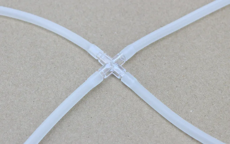 10pcs Transparent Oxygen Pump Tubing joint trachea Fitting Joiner Spliter Aquarium Fish Tank Airline Bend Cross Connector